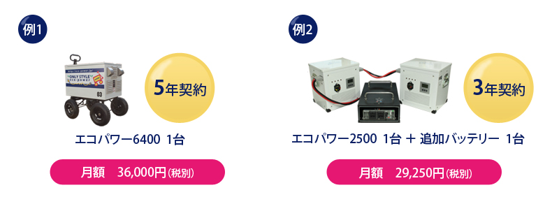 長期レンタル料金